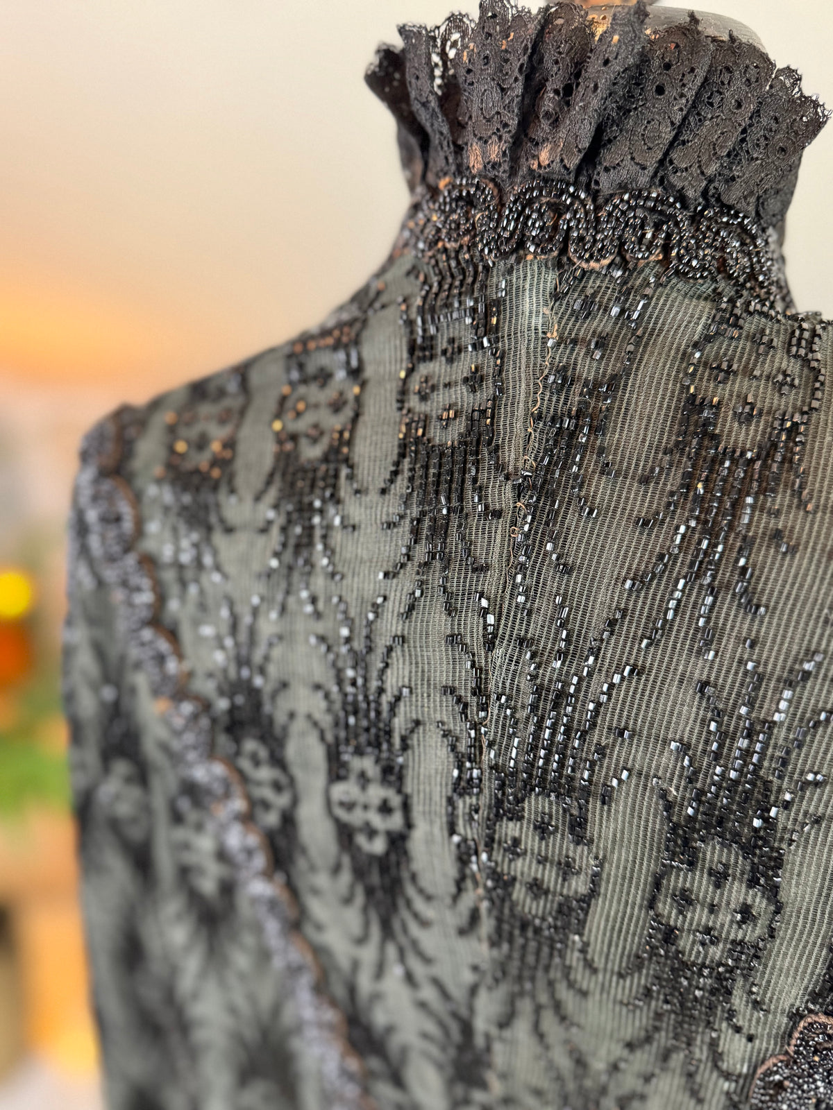 Antique Victorian Beaded Dolman, ca. 1884