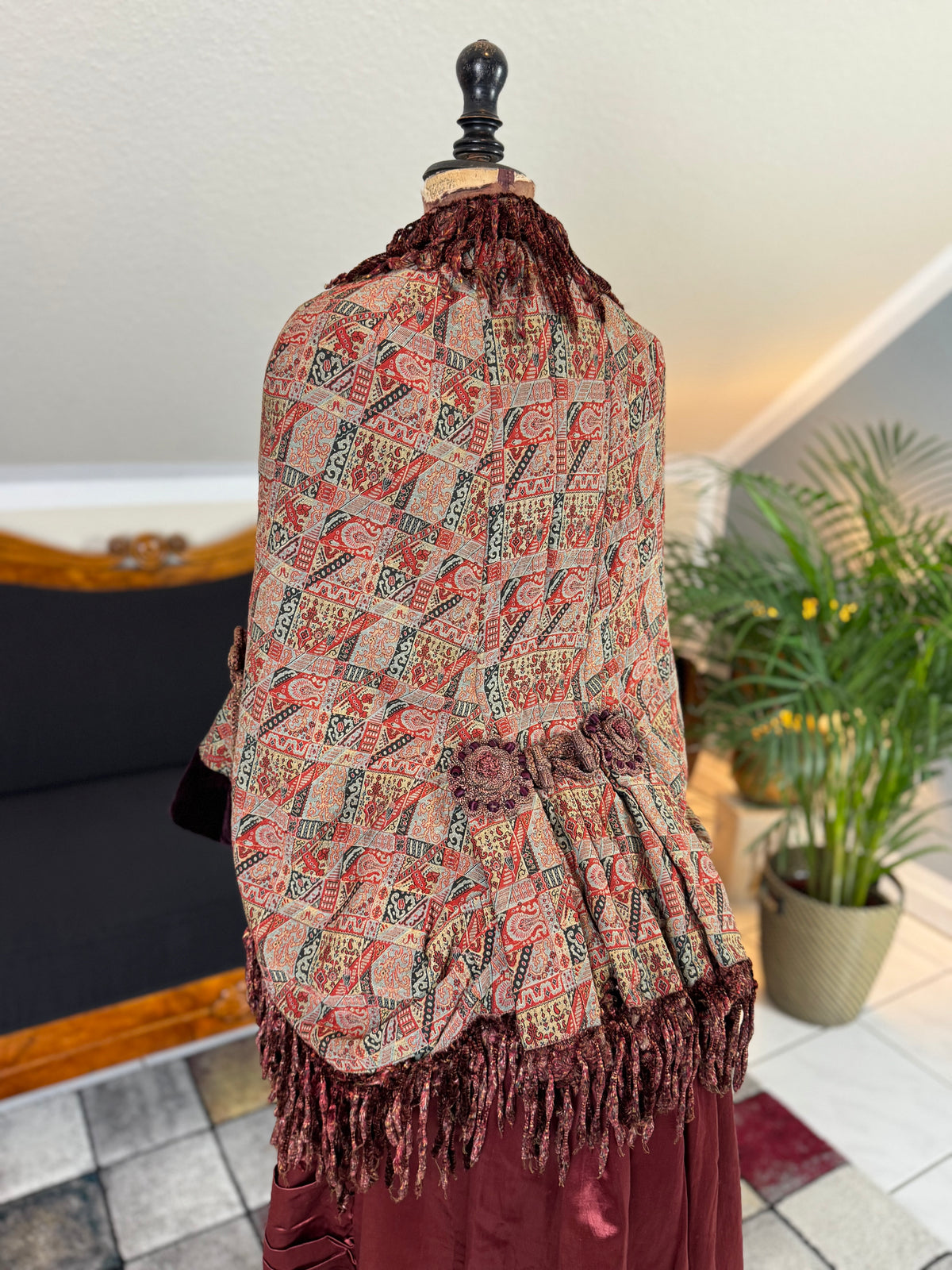 Antique Victorian Paisley Dolman, ca. 1880