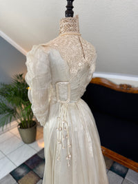 Antique Edwardian Festive Dress, ca. 1908