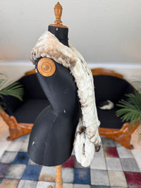 Goose Feather Collar Stole, Muff and Hat Appliqué, ca. 1890