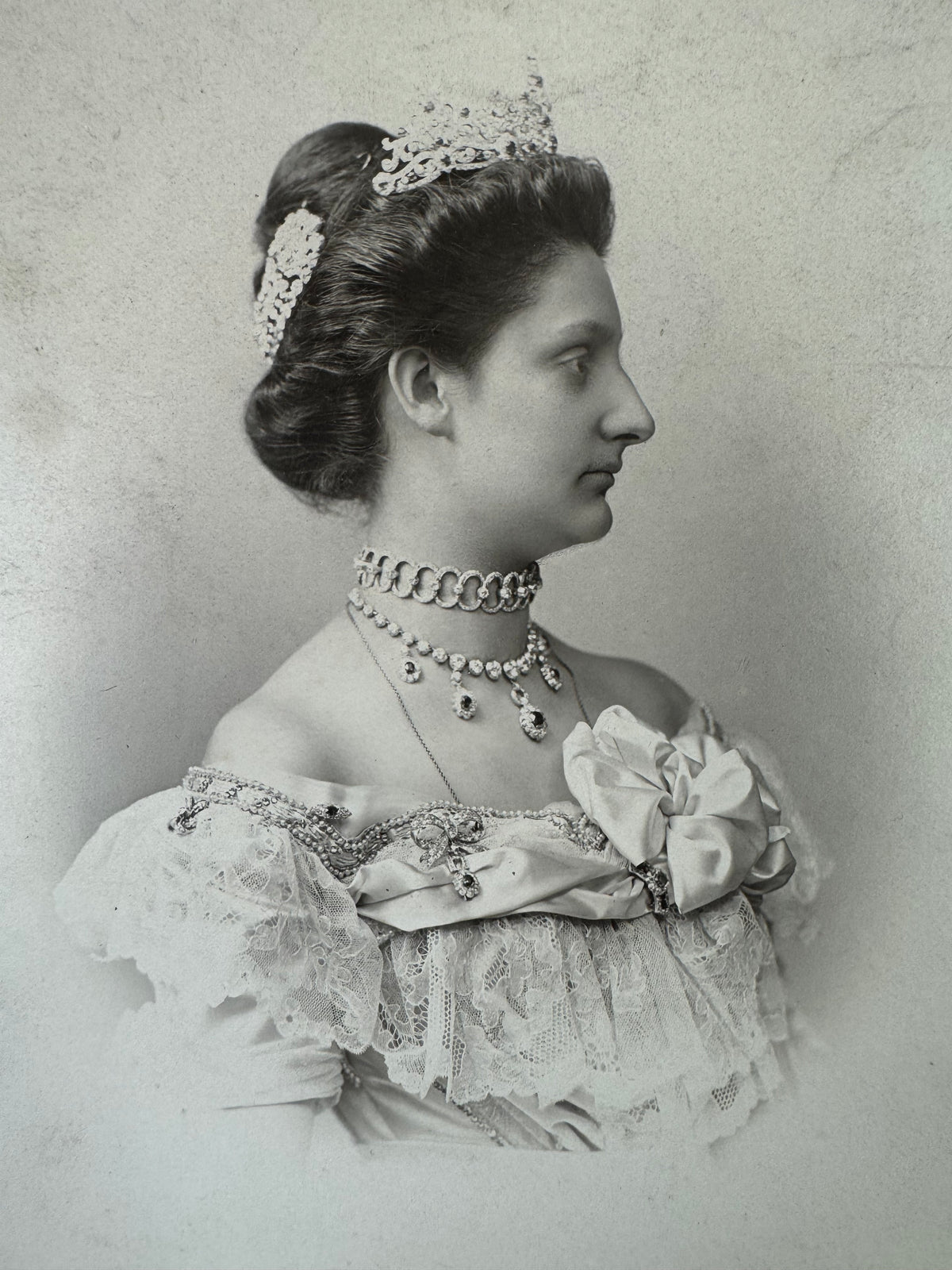 ROYAL Antique Pair of Lace Handkerchiefs with Tuscany–Württemberg Double Coat of Arms from the Wedding Trousseau of Archduchess Maria Immakulata, c. 1900