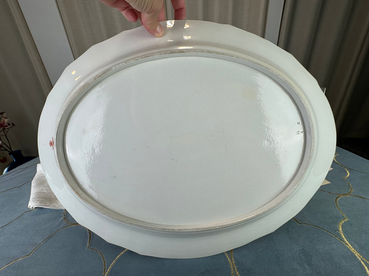 Neuosier Large Serving Platter, Kaiser Wilhelm II, ca. 1900