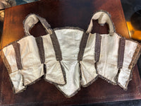 Rococo Bodice for a Young Girl, France, c. 1780 – Antique 18th‑Century Hand‑Sewn Garment
