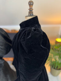 Victorian Silk Dress with Velvet Coat, ca. 1895 - Authentic American Antique Fashion