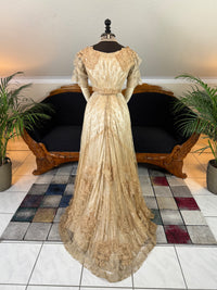 Antique Edwardian Evening Dress, ca. 1906