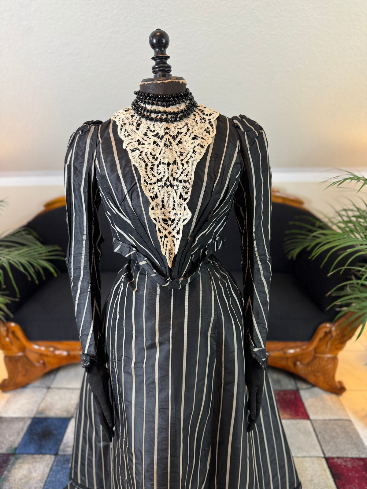 Antique Victorian Afternoon Dress for an Elderly Lady, ca. 1898