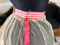 Jupe en tulle victorienne antique, vers 1858
