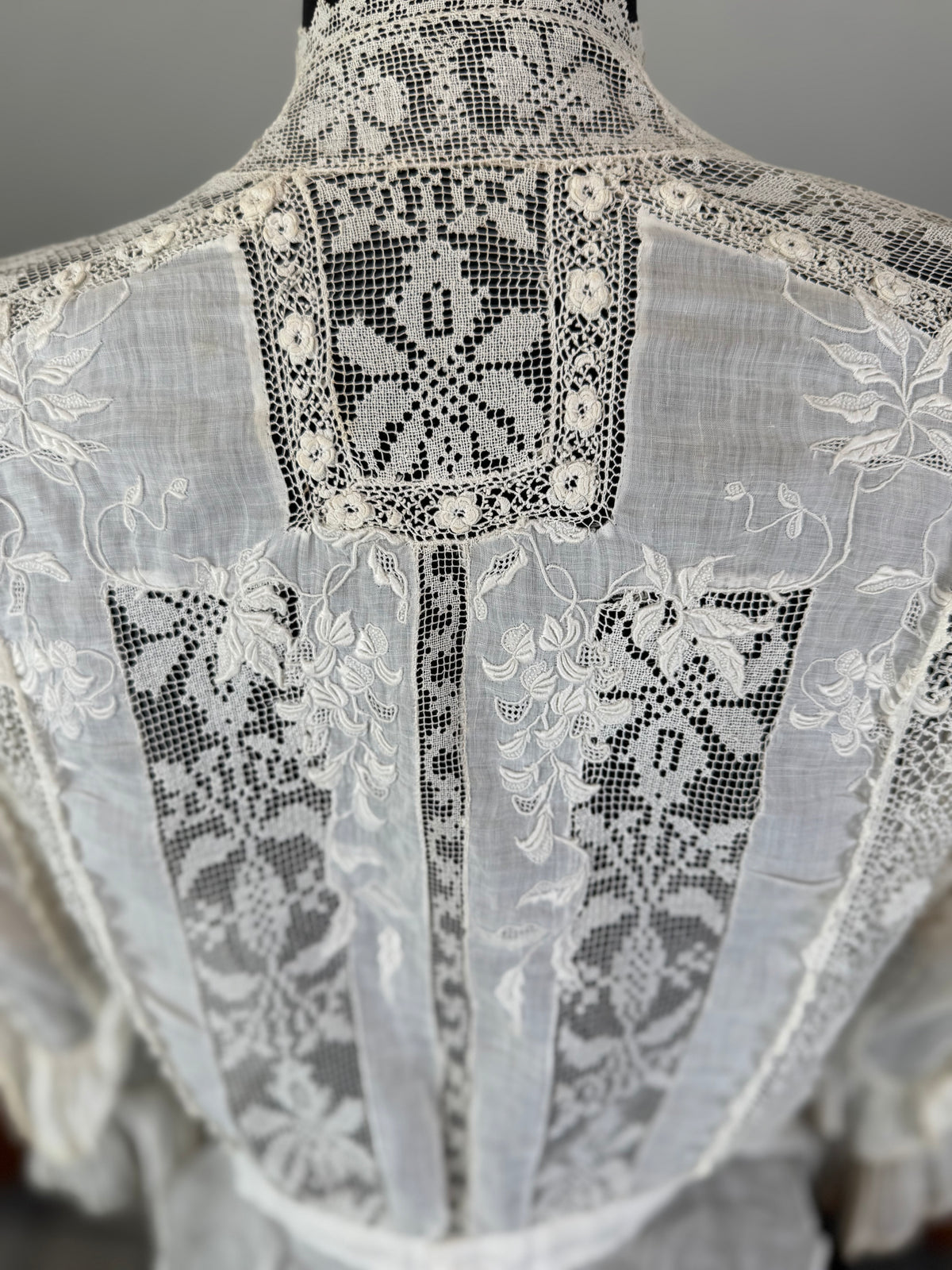 Irish Chrochet and Maltese Lace Blouse, ca. 1904