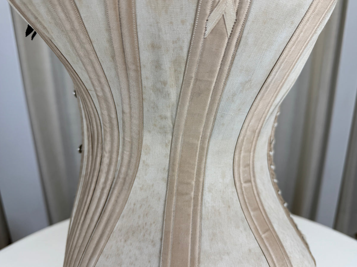 Extremely Rare CB Corset Display, ca. 1880 – Original Victorian Corset Under Glass Dome