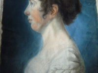 Pair of Empire Pastel Portraits, 1813 – L.H. Hessel, Nuremberg, Early 19th‑Century Art