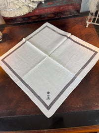 ROYAL Antique Mourning Handkerchief Collection, 19 Pieces with Württemberg Monograms, c. 1900