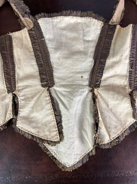 Rococo Bodice for a Young Girl, France, c. 1780 – Antique 18th‑Century Hand‑Sewn Garment