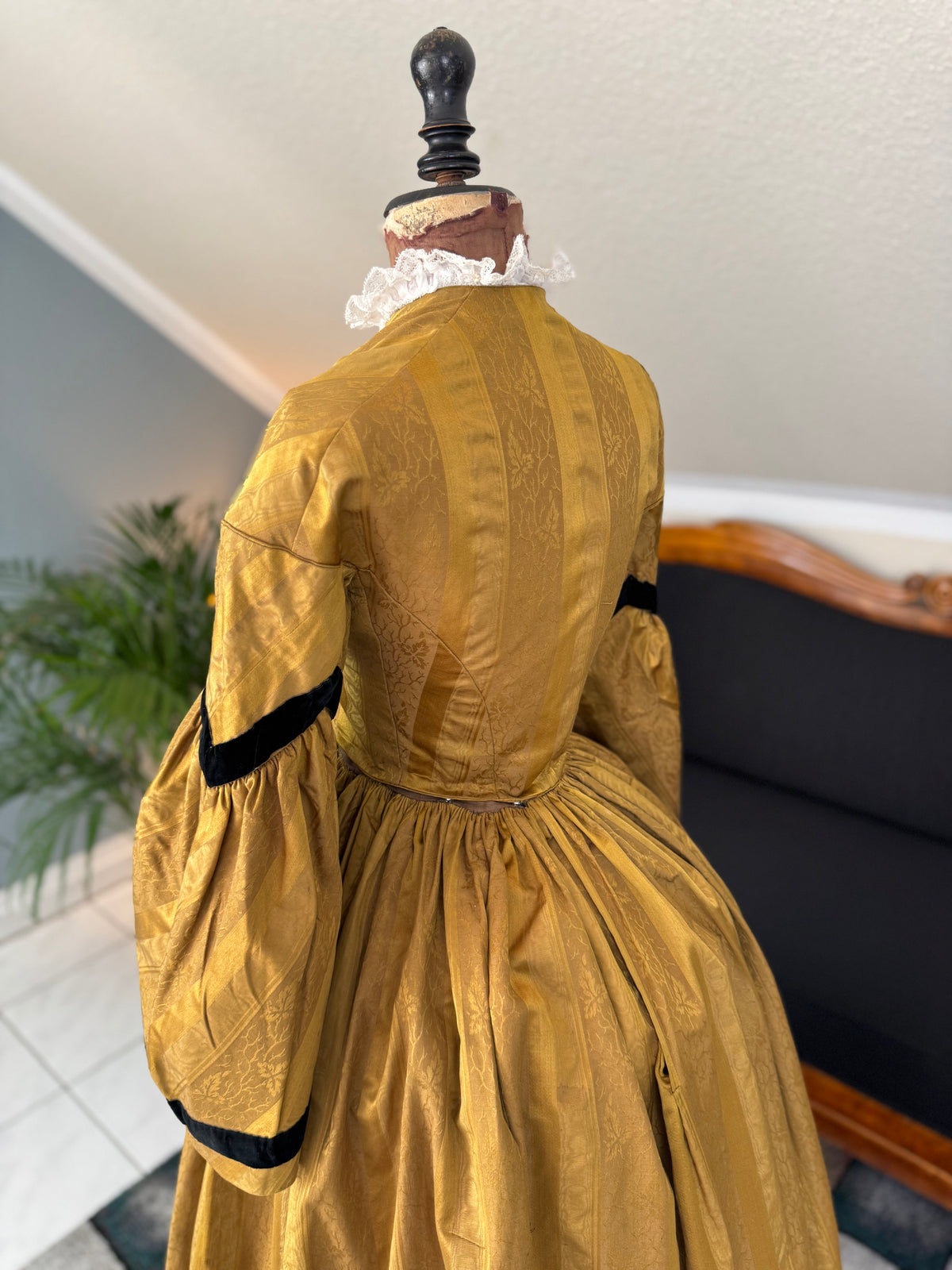 Antique Victorian Day Dress, ca. 1858