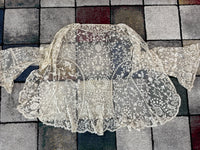 Edwardian White Embroidered Tulle Jacket, England, ca. 1906 – Decorative Overlay Garment