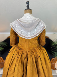 Rococo Cannelé Silk Robe à l’Anglaise, ca. 1775