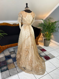 Antique Edwardian Evening Dress, ca. 1906