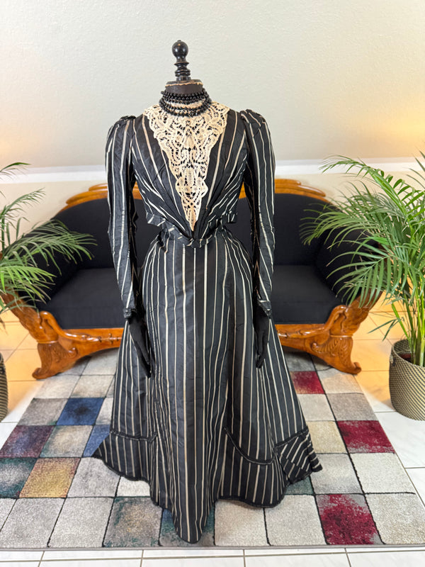 Antique Victorian Afternoon Dress for an Elderly Lady, ca. 1898