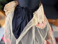 Jupe en tulle victorienne antique, vers 1858