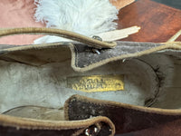 WIENER WERKSTÄTTE Shoes, Enamel Medaillons, Vienna, ca. 1910