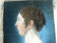 Pair of Empire Pastel Portraits, 1813 – L.H. Hessel, Nuremberg, Early 19th‑Century Art