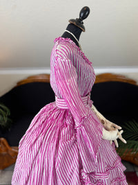 A Young Lady’s Summer Elegance – Antique Dress, ca. 1858