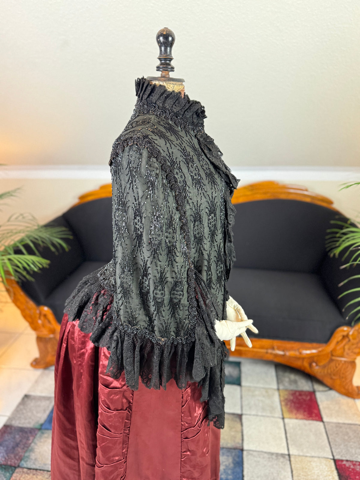 Antique Victorian Beaded Dolman, ca. 1884