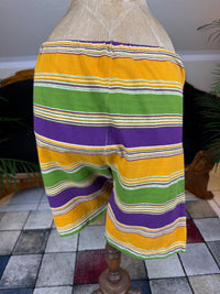 Striped Cotton Knit Bathing Suit Set, ca. 1926