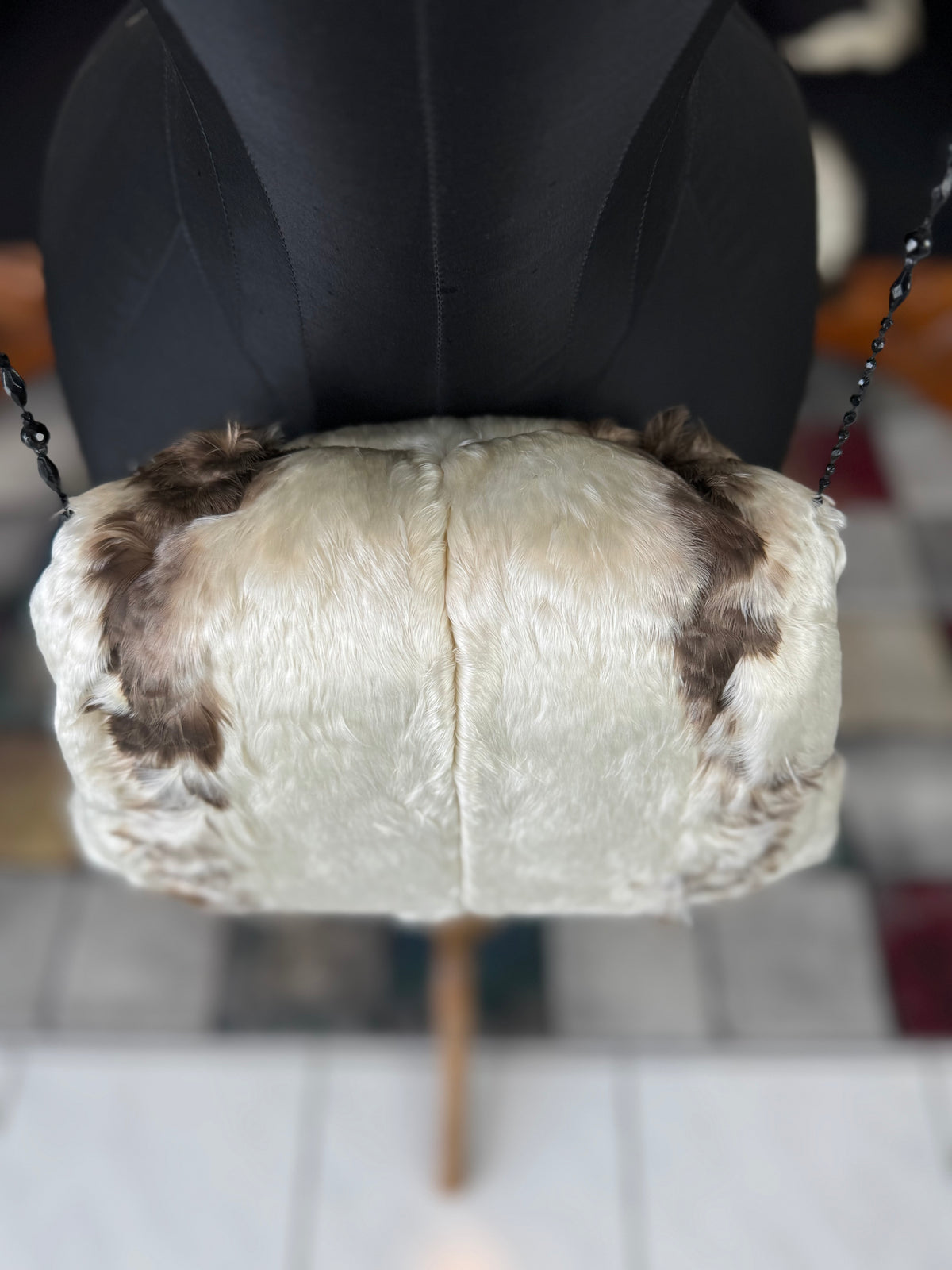 Goose Feather Collar Stole, Muff and Hat Appliqué, ca. 1890