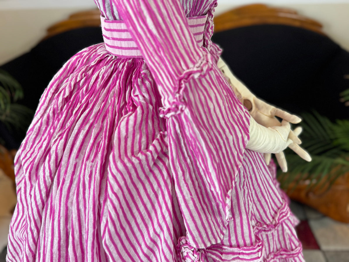 A Young Lady’s Summer Elegance – Antique Dress, ca. 1858