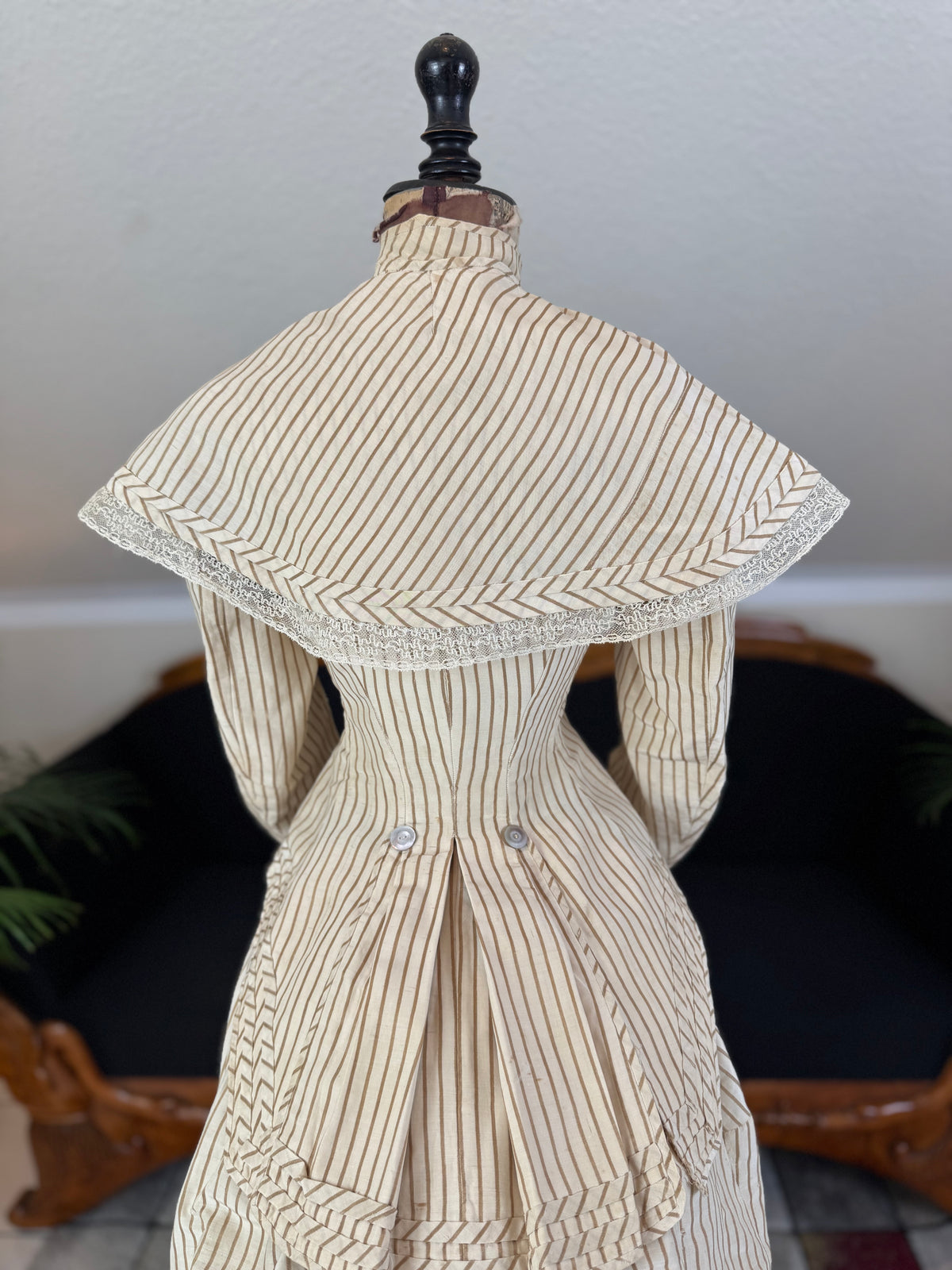 Antique Victorian Travel Dress, ca. 1883