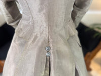 RILEY Silk Day Dress with Swallowtail Bodice, Stamford, ca. 1867