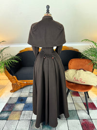 Ensemble de voyage victorien en laine avec sac assorti, Allemagne, vers 1898