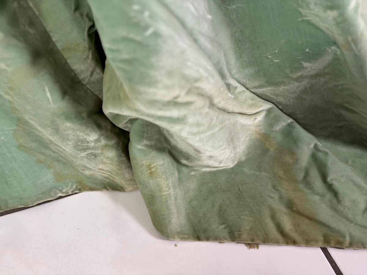 Antique ROUFF Paris Green Velvet Evening Dress – Victorian Couture ca. 1898