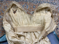 Chantilly & Sky Blue Satin Evening Dress, ca. 1914