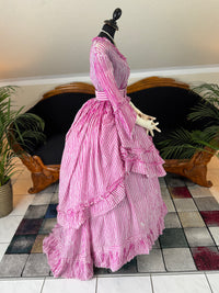 A Young Lady’s Summer Elegance – Antique Dress, ca. 1858
