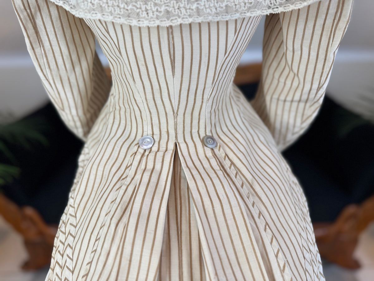 Antique Victorian Travel Dress, ca. 1883