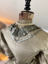 Antique Victorian Silk Gown, England, ca. 1868