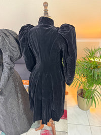Victorian Silk Dress with Velvet Coat, ca. 1895 - Authentic American Antique Fashion