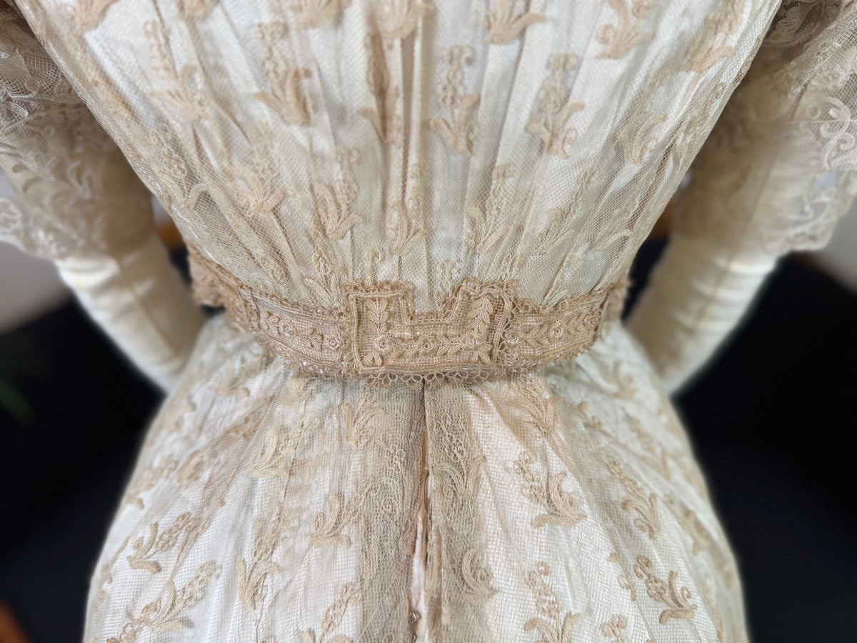 Antique Edwardian Evening Dress, ca. 1906