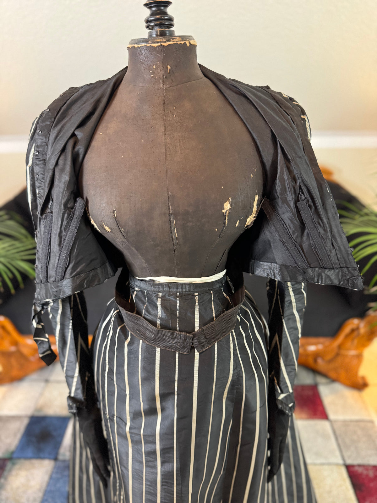 Antique Victorian Afternoon Dress for an Elderly Lady, ca. 1898