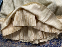 Chantilly & Sky Blue Satin Evening Dress, ca. 1914