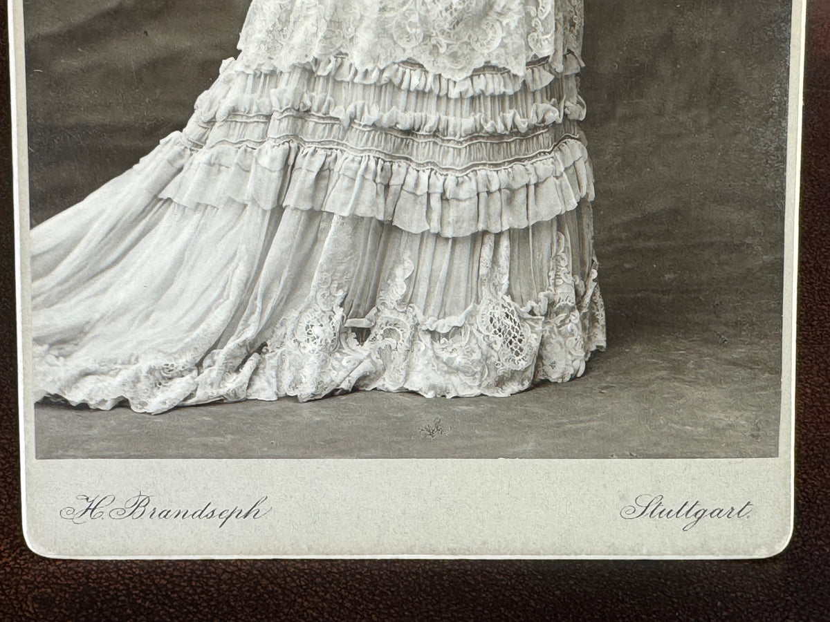ROYAL Antique Pair of Lace Handkerchiefs with Tuscany–Württemberg Double Coat of Arms from the Wedding Trousseau of Archduchess Maria Immakulata, c. 1900