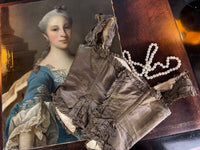 Rococo Bodice for a Young Girl, France, c. 1780 – Antique 18th‑Century Hand‑Sewn Garment