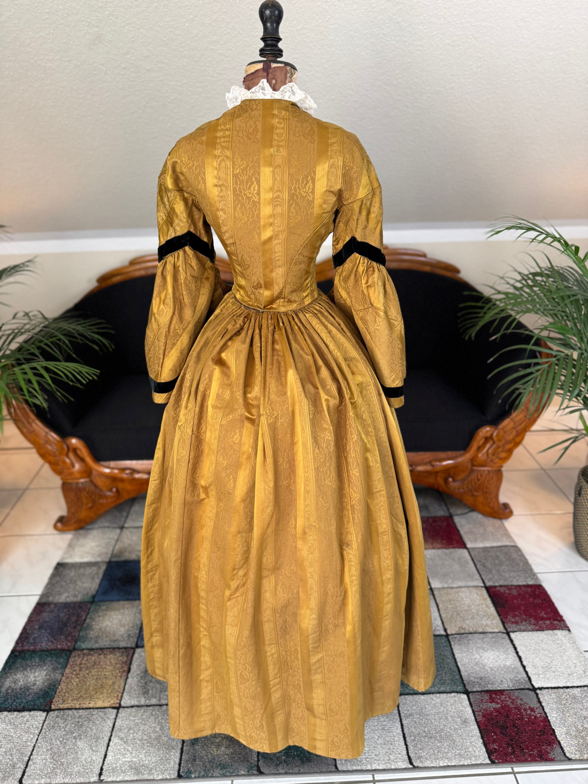 Antique Victorian Day Dress, ca. 1858