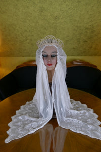 Couronne de cire ancienne, Mode de Paris, années 1920