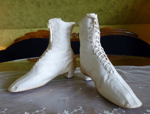 Sport Cotton Sateen Lace Boots, ca. 1875