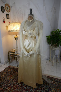 HUGHES & STARNES Wedding Dress, ca. 1915