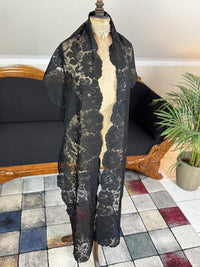 Black Lace Scarf, ca. 1905