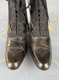 Unworn Lace-up Boots, ca. 1900