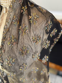 Embroidered Victorian Shawl, ca. 1895